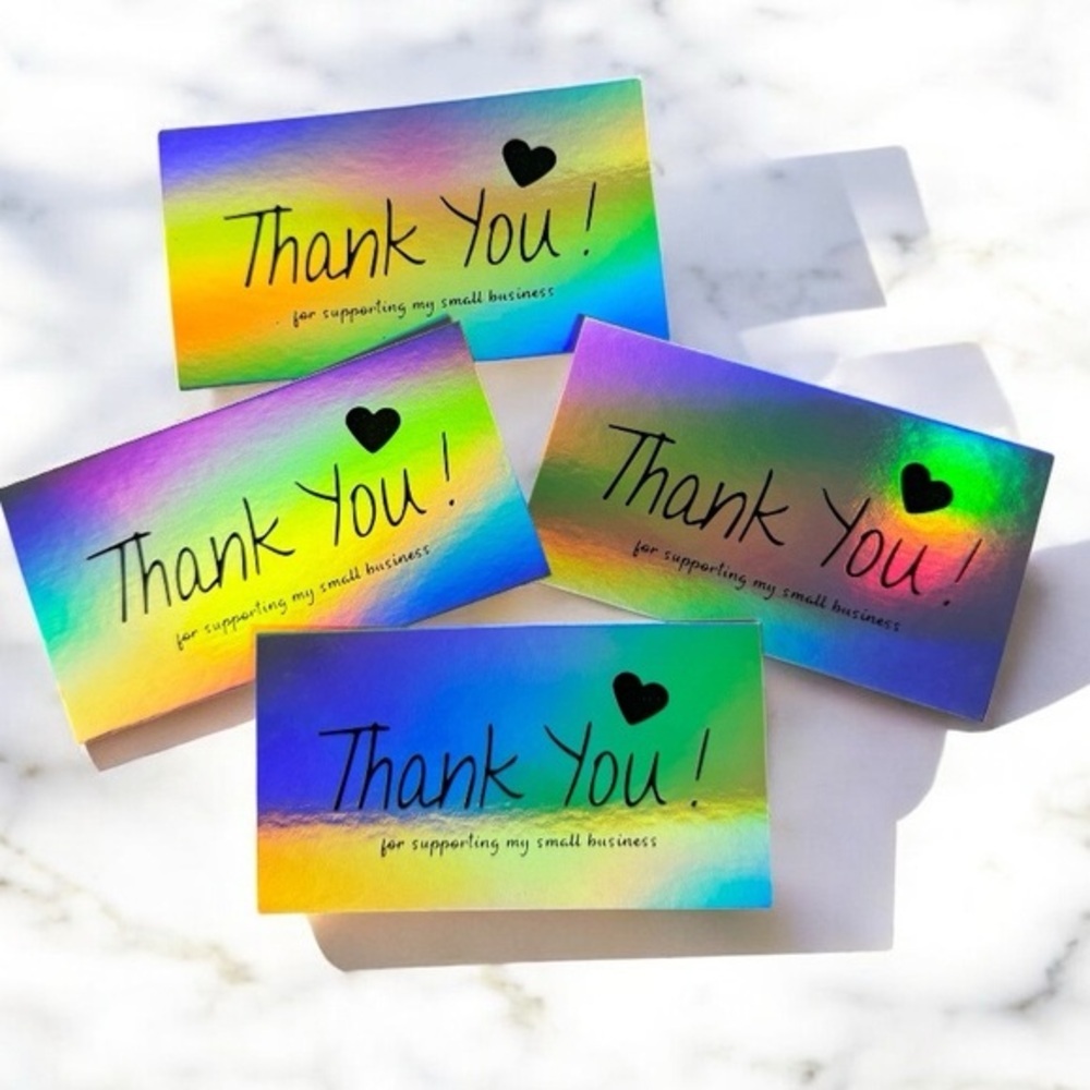 20 Thank You For Supporting My Small Business (Holographic)
